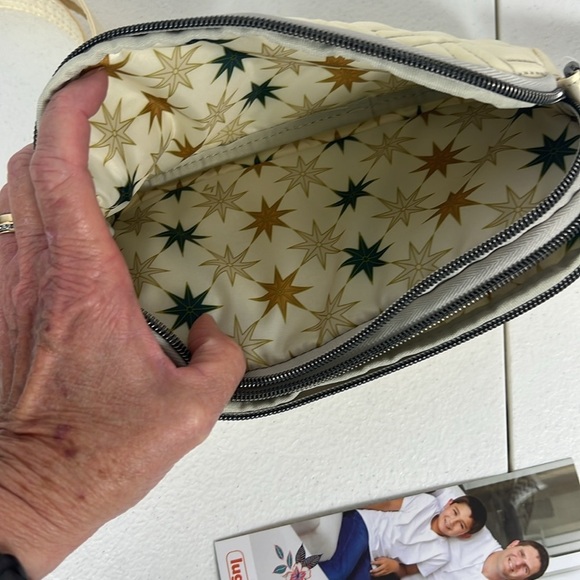 Lug Coupe XL Convertible Crossbody Metallic Champagne NWT - Picture 6 of 10